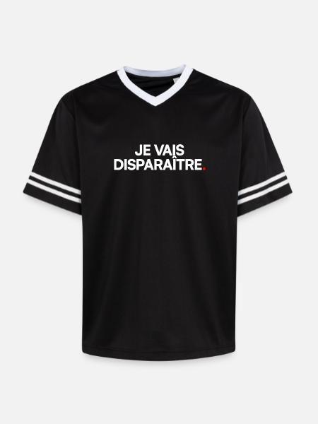 Je vais disparaître - T-shirt de foot unisexe en mesh - noir/blanc