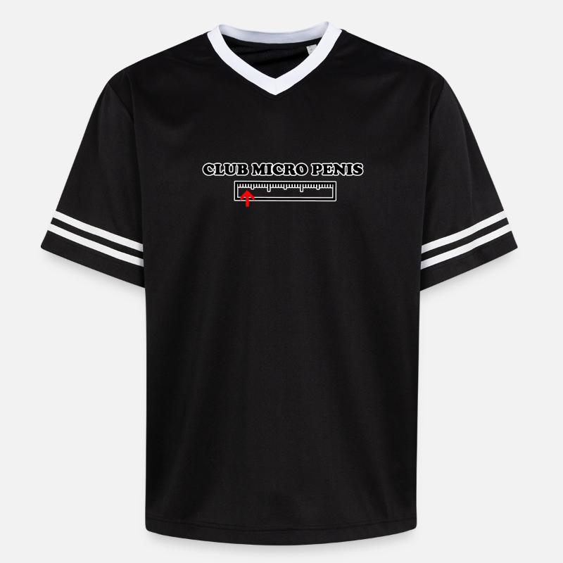 Micro pénis - T-shirt de foot unisexe en mesh - noir/blanc