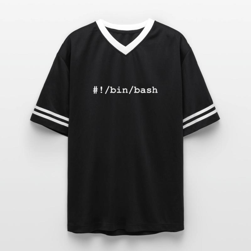 Shell bash / bourne-again sous Linux et Unix T-shirt de foot unisexe en mesh