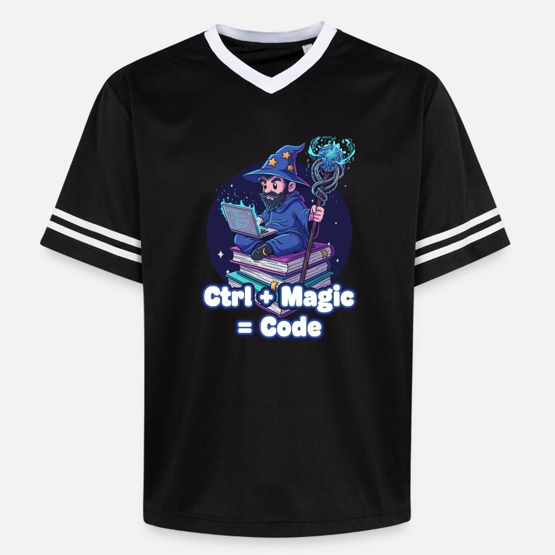 Assistant Ctrl Magic Code - T-shirt de foot unisexe en mesh - noir/blanc
