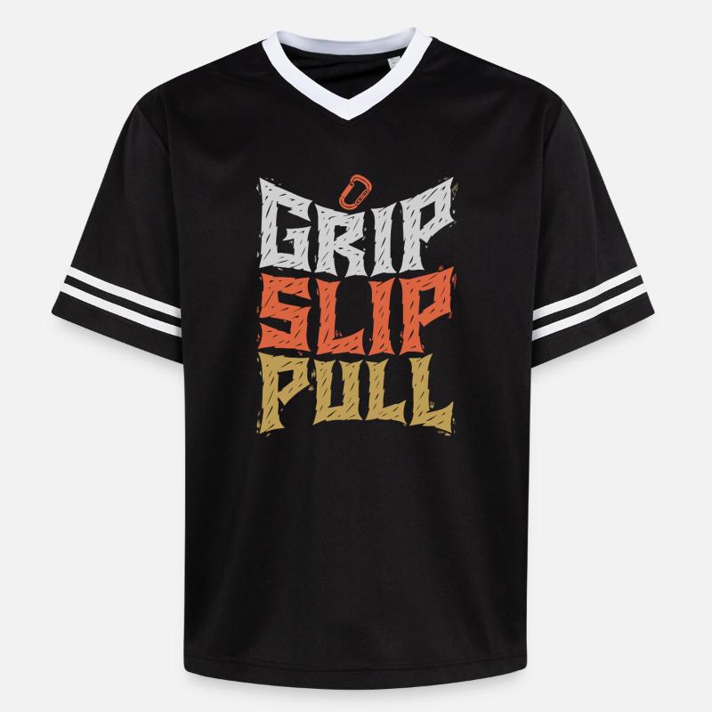 Grip Slip Pull Graphic Tee - T-shirt de foot unisexe en mesh - noir/blanc