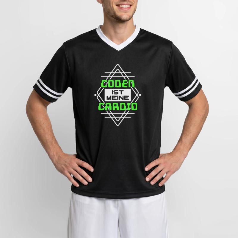 Coden Statement Developer Computerfreak Skripting Unisex Football Style Mesh T-Shirt