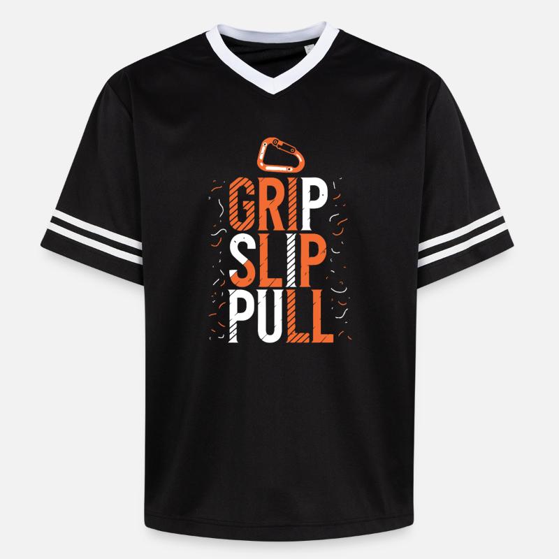 Grip Slip Pull Escalade - T-shirt de foot unisexe en mesh - noir/blanc