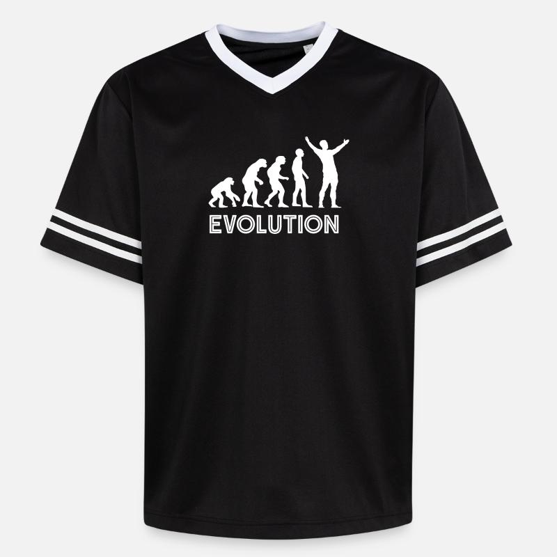Judas Evolution - Unisex Football Style Mesh T-Shirt - Schwarz/Weiß
