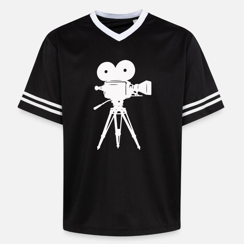 Caméra à pellicule Caméra - T-shirt de foot unisexe en mesh - noir/blanc