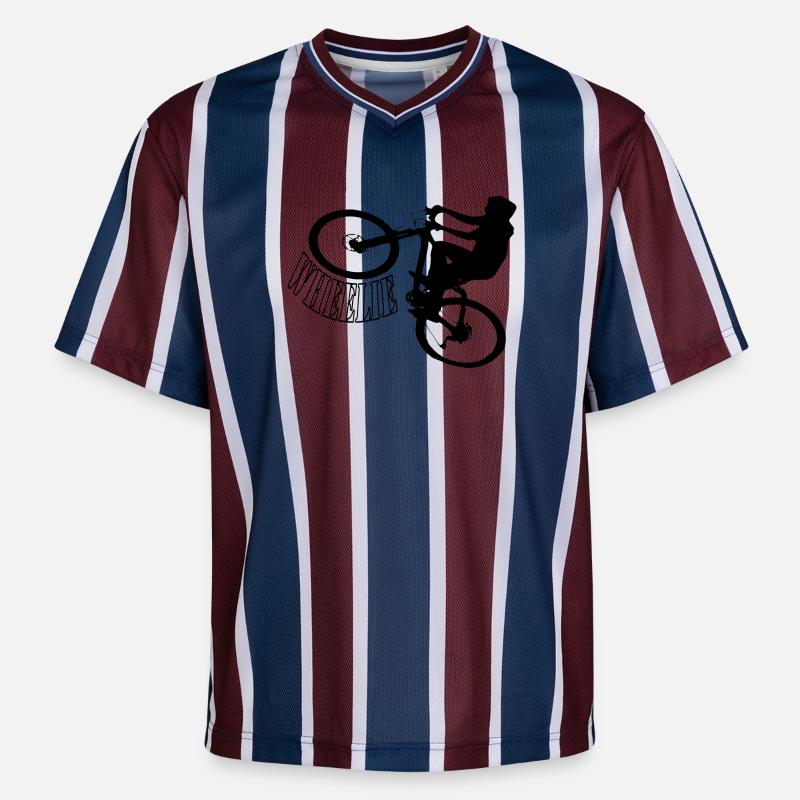 Roue roue - T-shirt de foot unisexe en mesh - bordeaux/bleu marine