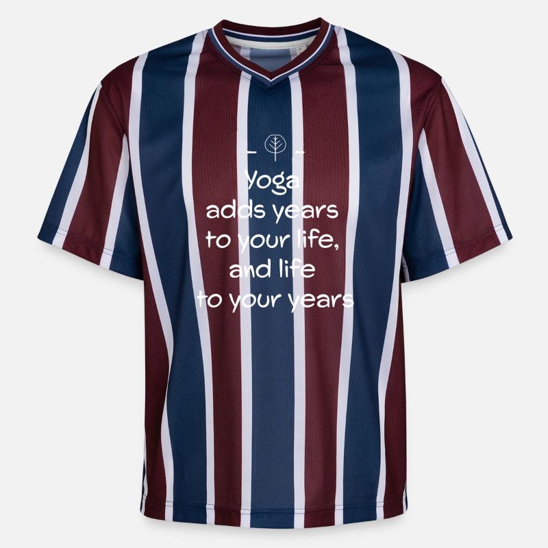 Yoga - T-shirt de foot unisexe en mesh - bordeaux/bleu marine