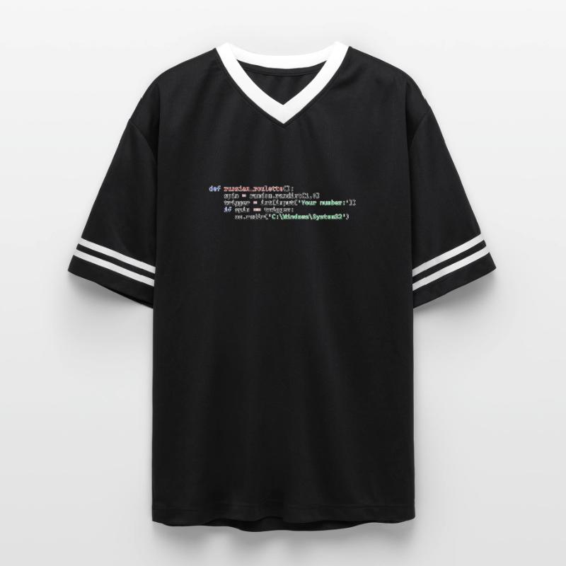 Roulette russe Python T-shirt de foot unisexe en mesh