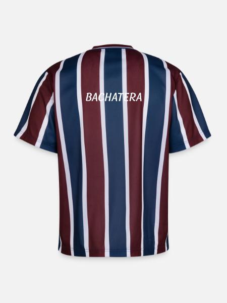 Bachatera - Unisex Football Style Mesh T-Shirt - Bordeaux/Navy