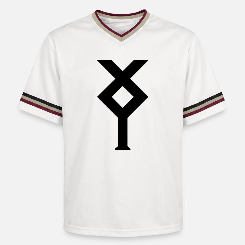 Ixylon sailing class nautical emblems - Unisex Football Style Mesh T-Shirt - offwhite/burgundy
