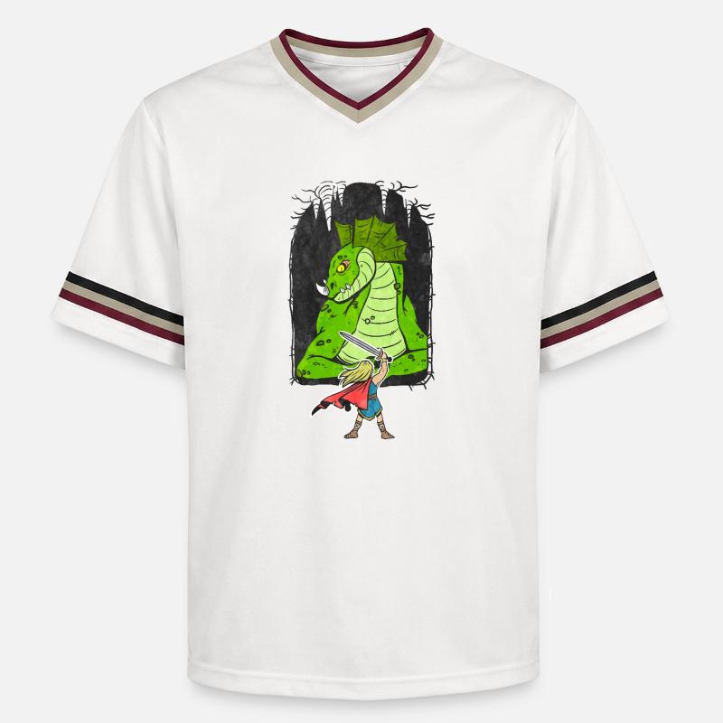 Siegfried - T-shirt de foot unisexe en mesh - blanc cassé/bordeaux