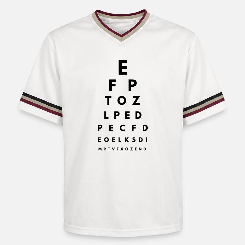 vision test 2 - T-shirt de foot unisexe en mesh - blanc cassé/bordeaux