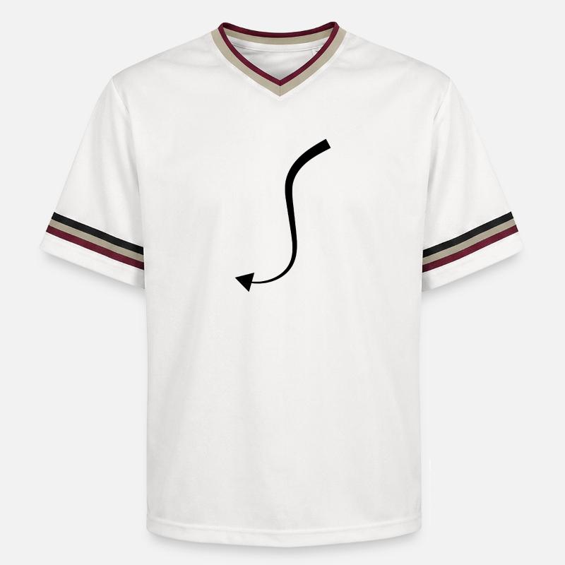 Queue du Diable - T-shirt de foot unisexe en mesh - blanc cassé/bordeaux