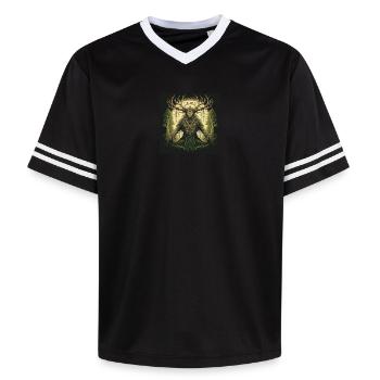 Pediadis Waldgeist - Unisex Football Style Mesh T-Shirt - Offwhite/Bordeaux - Vorne - AI Model Male 178 light (178cm) & AI Model Male 178 dark (178cm)