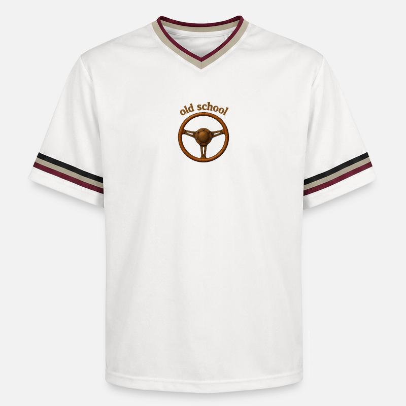 volant old school - T-shirt de foot unisexe en mesh - blanc cassé/bordeaux