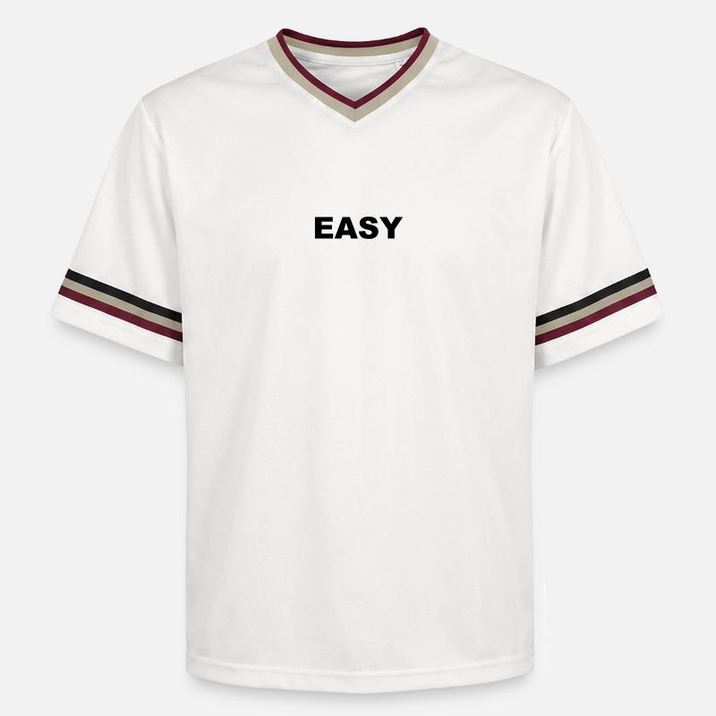 FACILE - T-shirt de foot unisexe en mesh - blanc cassé/bordeaux