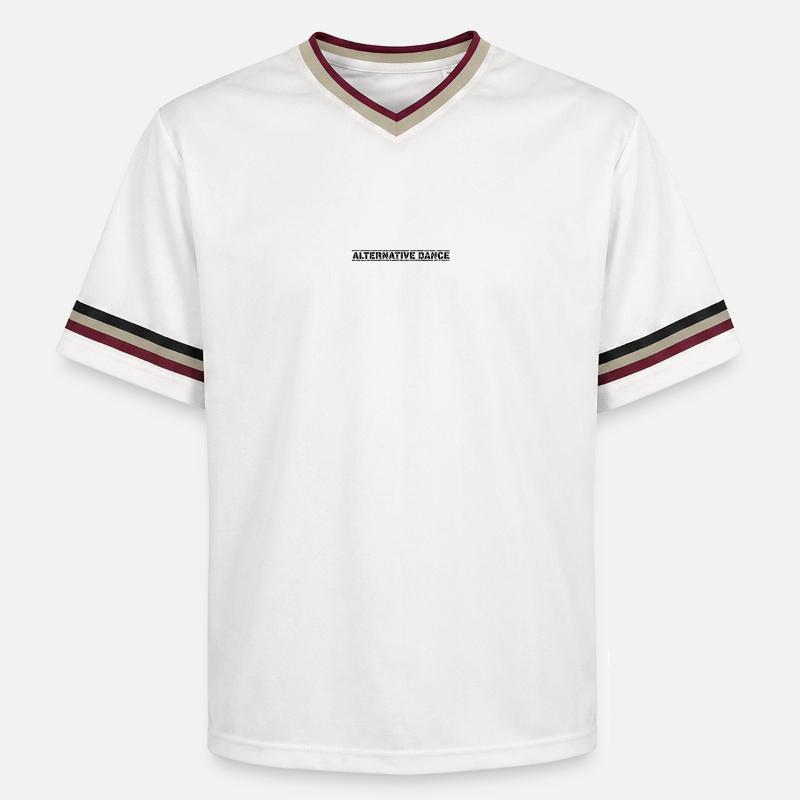 Danse alternative - T-shirt de foot unisexe en mesh - blanc cassé/bordeaux