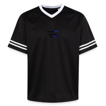 In jedem Suff steckt auch ein..." Spruch - Unisex Football Style Mesh T-Shirt - Offwhite/Bordeaux - Vorne - AI Model Male 178 light (178cm) & AI Model Male 178 dark (178cm)