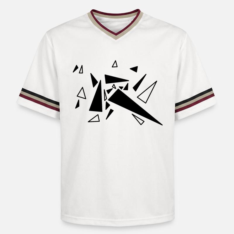 triangle - T-shirt de foot unisexe en mesh - blanc cassé/bordeaux