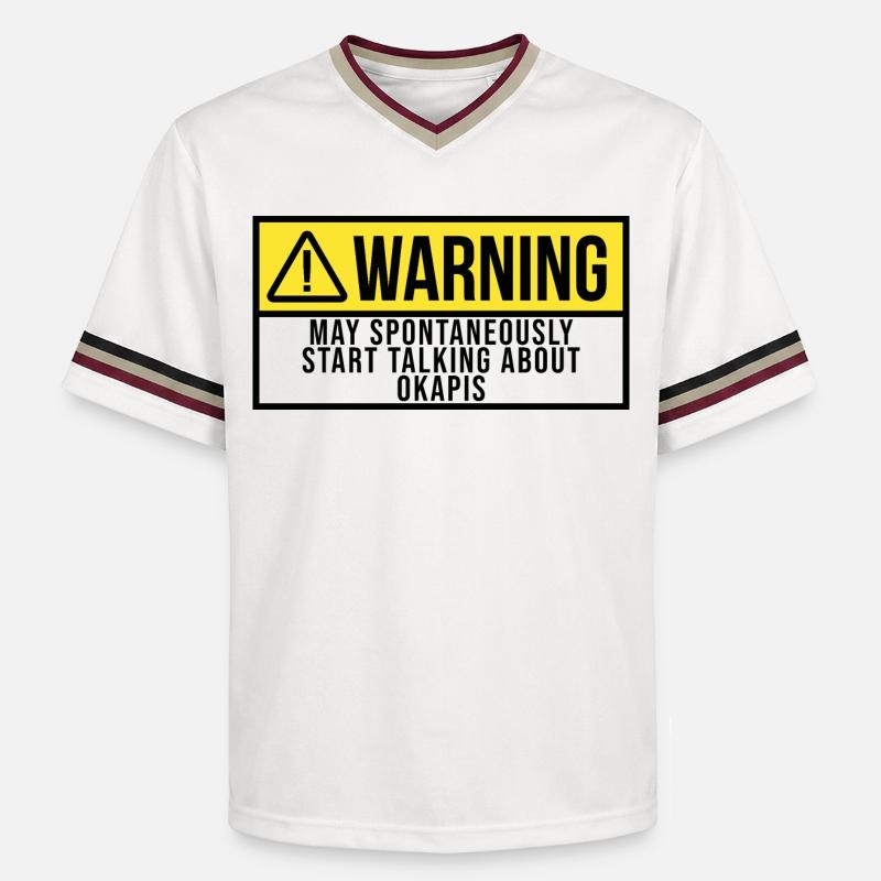 okapi - T-shirt de foot unisexe en mesh - blanc cassé/bordeaux