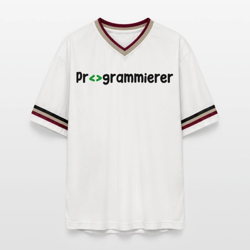 Programmierer Developer Webentwickler Skripting Unisex Football Style Mesh T-Shirt
