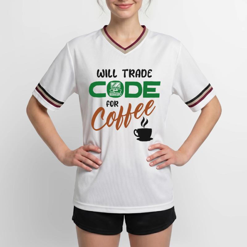 Code Statement Developer Computerfreak Informatik Unisex Football Style Mesh T-Shirt