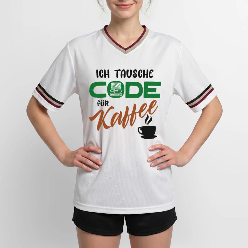Programmierer Softwareentwickler Developer Code Unisex Football Style Mesh T-Shirt