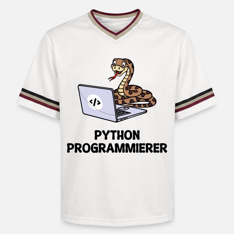 Programmierer Computer Code Developer Statement - Unisex Football Style Mesh T-Shirt - Offwhite/Bordeaux