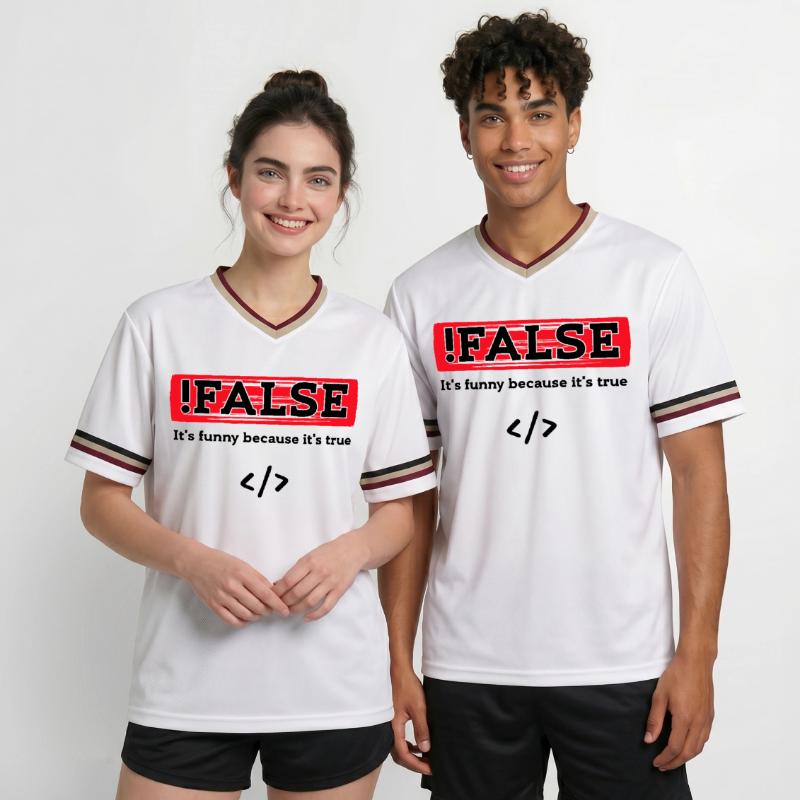 Code Debug Programmer Developer Funny Sayings Unisex Football Style Mesh T-Shirt