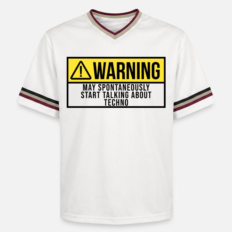 techno - T-shirt de foot unisexe en mesh - blanc cassé/bordeaux