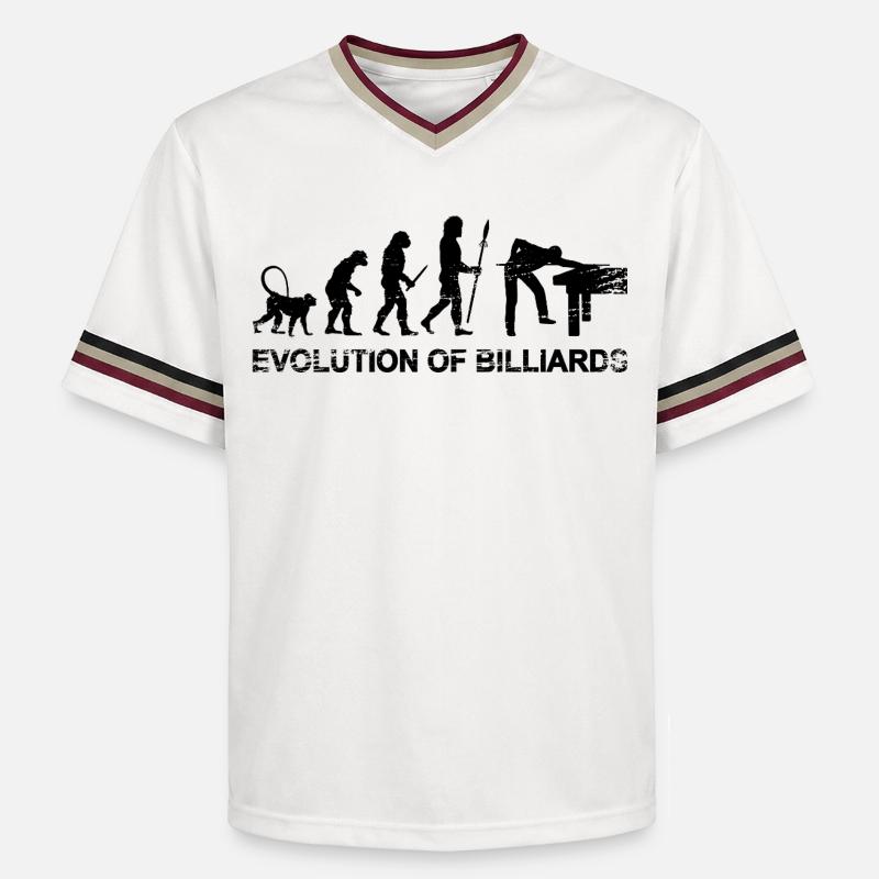 Billard Evolution - T-shirt de foot unisexe en mesh - blanc cassé/bordeaux