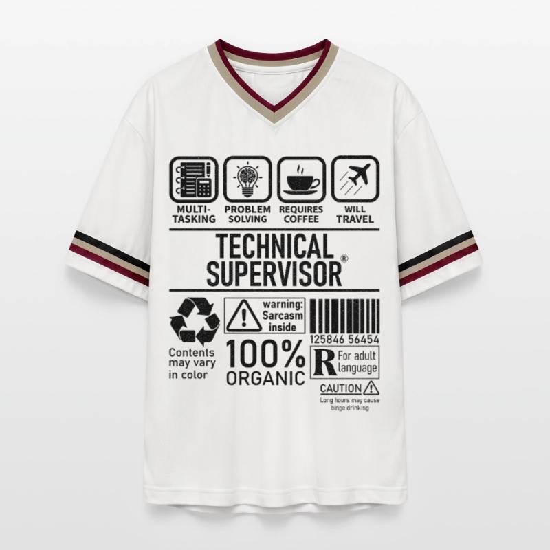 Technical Supervisor multi tasking problem solving Unisex Football Style Mesh T-Shirt