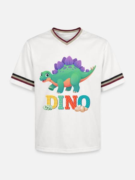 dino - T-shirt de foot unisexe en mesh - blanc cassé/bordeaux