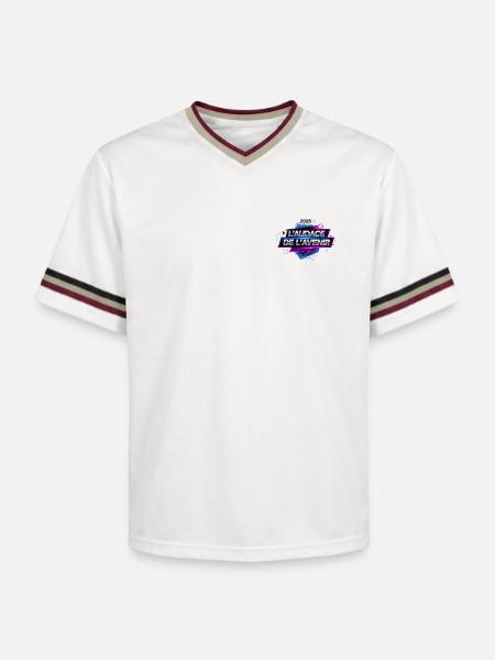 L'Audace de l'Avenir 2025 - T-shirt de foot unisexe en mesh - blanc cassé/bordeaux