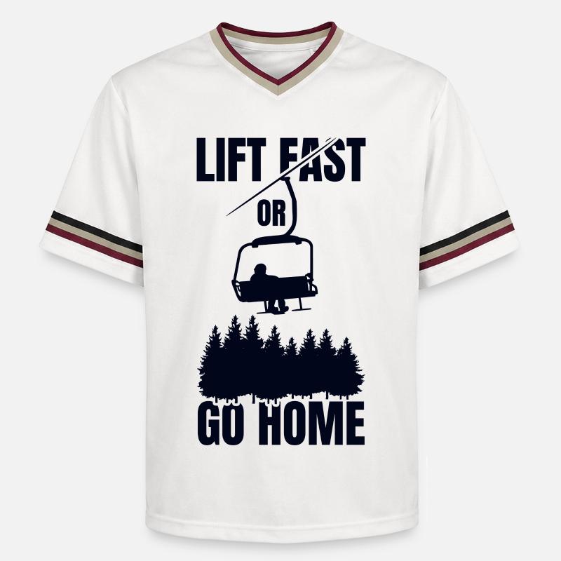 Devis de snowboard - T-shirt de foot unisexe en mesh - blanc cassé/bordeaux