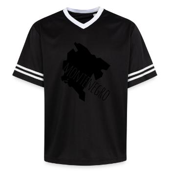 montenegro - Unisex Football Style Mesh T-Shirt - Offwhite/Bordeaux - Vorne - AI Model Male 178 light (178cm) & AI Model Male 178 dark (178cm)