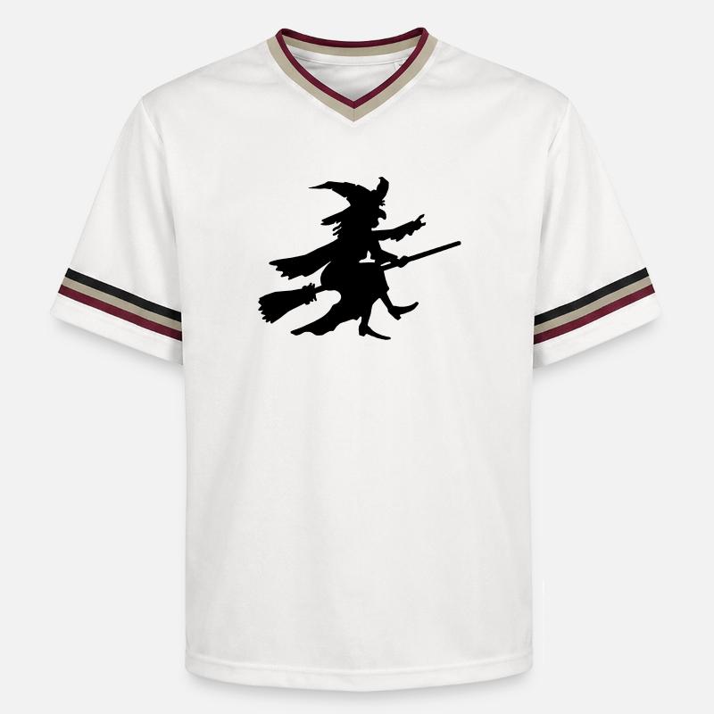 Sorcière 3 - T-shirt de foot unisexe en mesh - blanc cassé/bordeaux