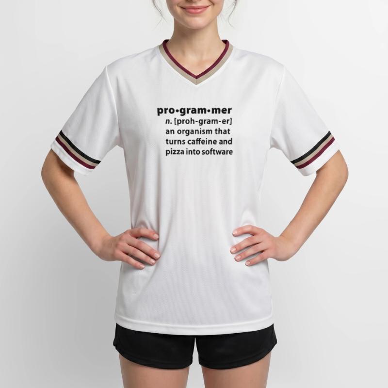 Programmer definition - Programmer la définition T-shirt de foot unisexe en mesh