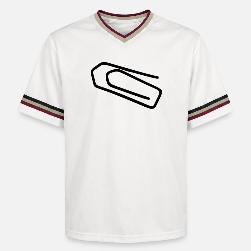 Trombone de bureau - T-shirt de foot unisexe en mesh - blanc cassé/bordeaux