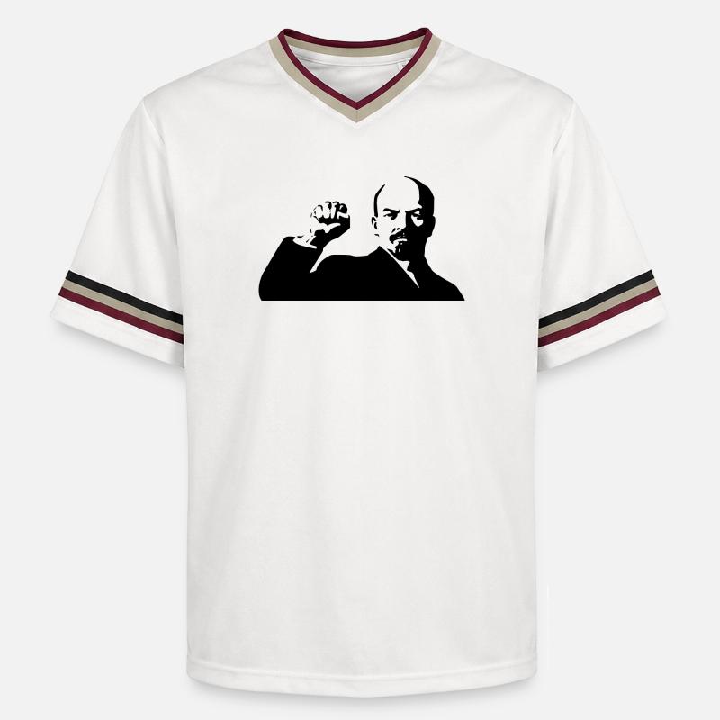 Lenin - T-shirt de foot unisexe en mesh - blanc cassé/bordeaux