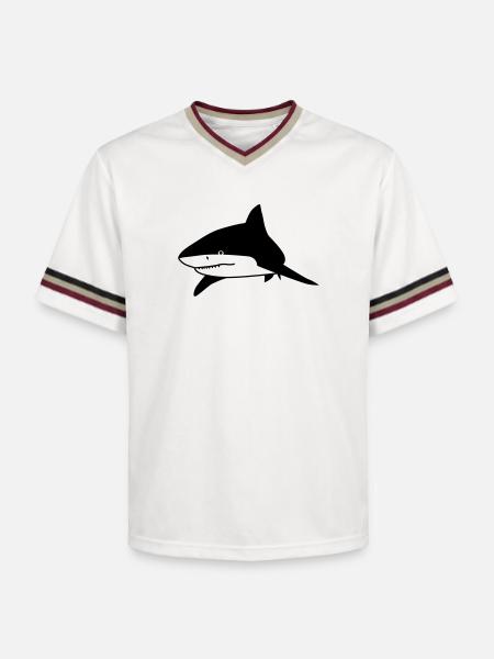 Hai-Tier - Unisex Football Style Mesh T-Shirt - Offwhite/Bordeaux