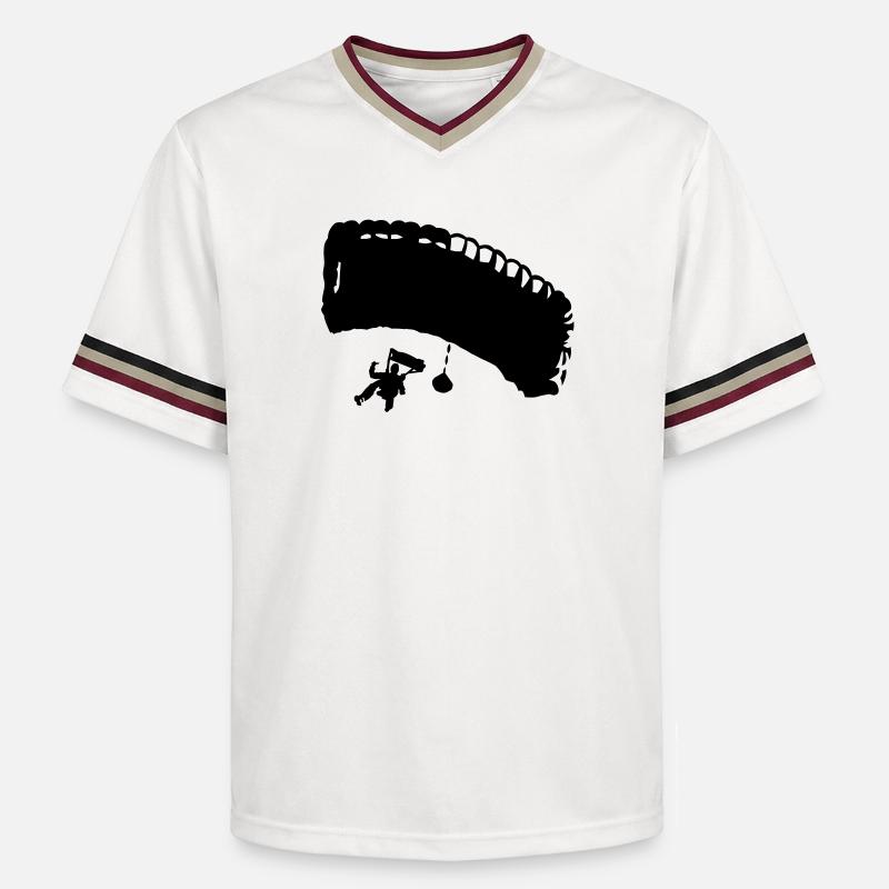 fallschirm_8 - T-shirt de foot unisexe en mesh - blanc cassé/bordeaux