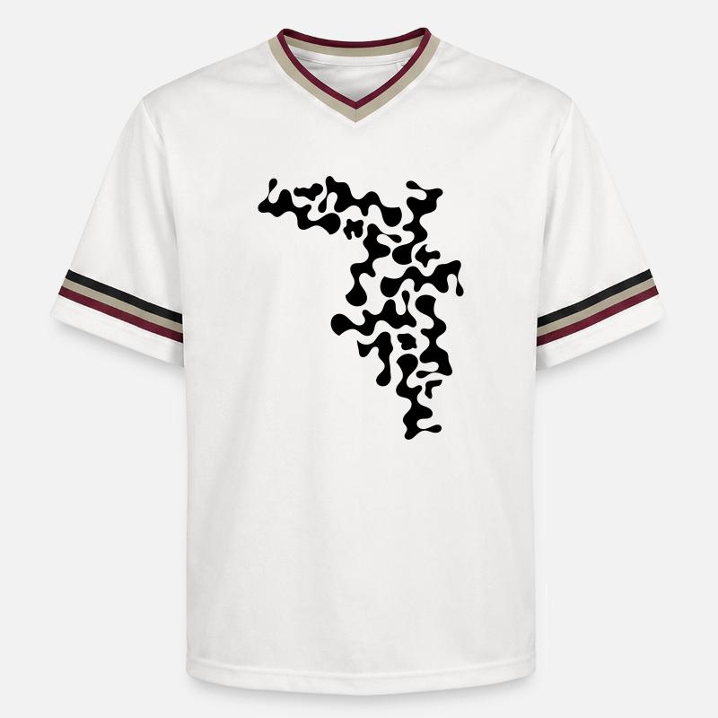 taches - T-shirt de foot unisexe en mesh - blanc cassé/bordeaux