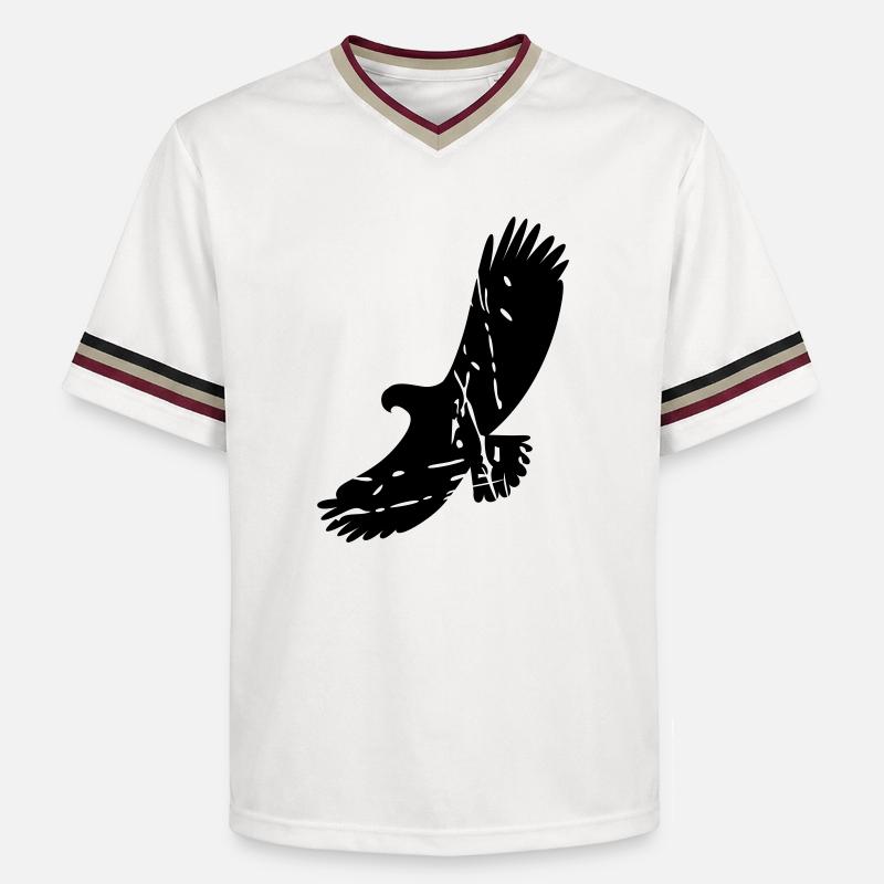 aigle - T-shirt de foot unisexe en mesh - blanc cassé/bordeaux