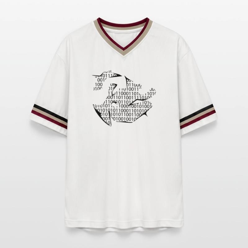 binary code Unisex Football Style Mesh T-Shirt