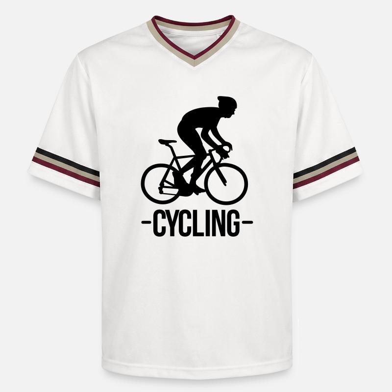 cyclisme - T-shirt de foot unisexe en mesh - blanc cassé/bordeaux