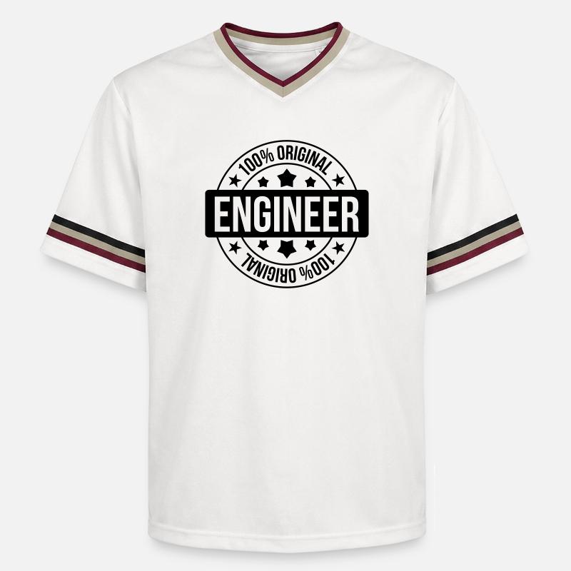 Engineer - T-shirt de foot unisexe en mesh - blanc cassé/bordeaux
