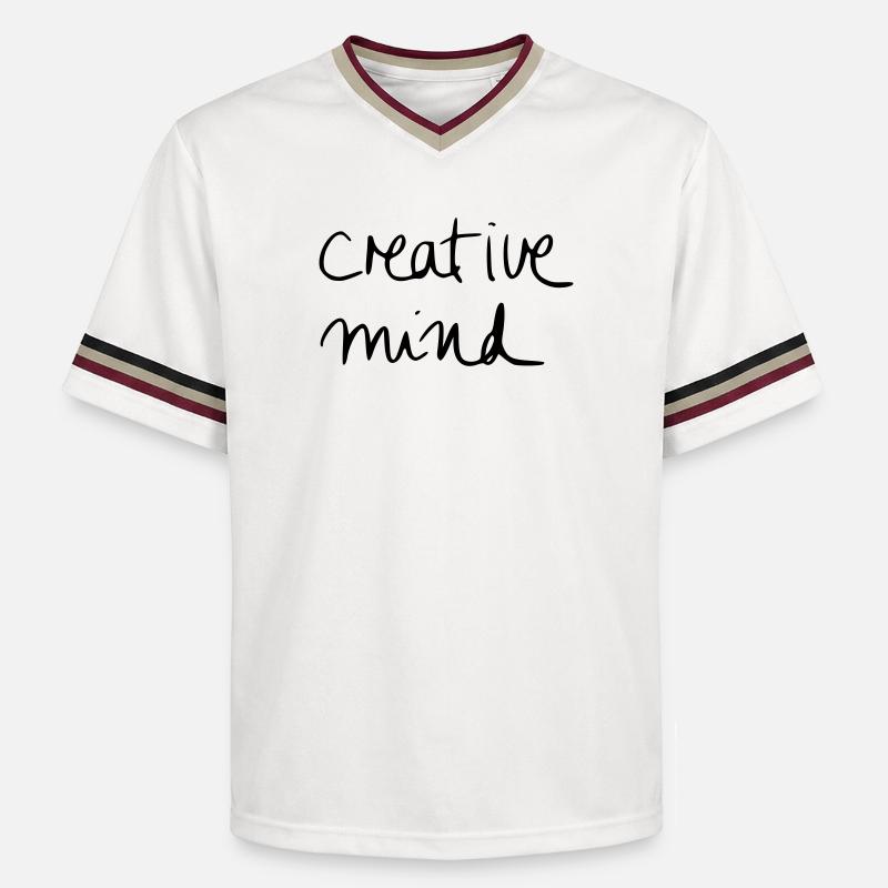 creative mind - T-shirt de foot unisexe en mesh - blanc cassé/bordeaux