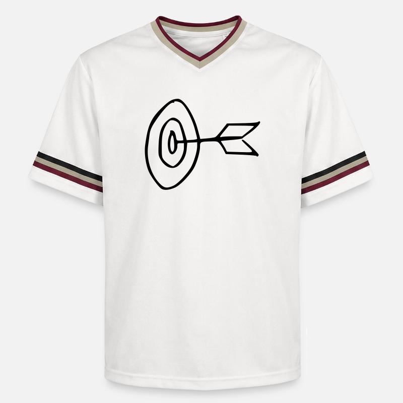Cible - T-shirt de foot unisexe en mesh - blanc cassé/bordeaux
