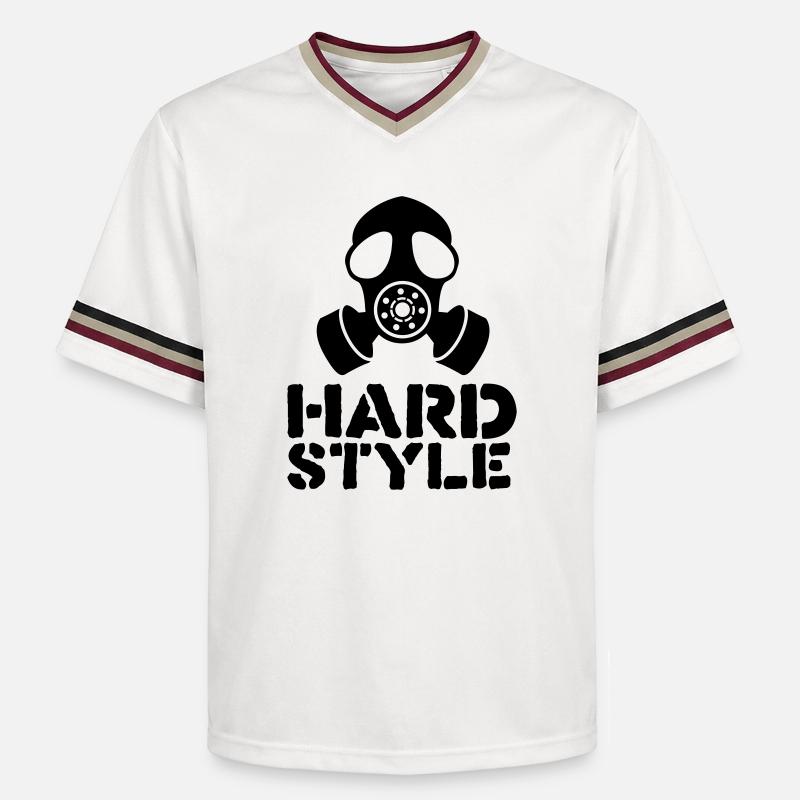 hardstyle - T-shirt de foot unisexe en mesh - blanc cassé/bordeaux